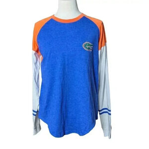 New Women's Florida Gators Medium Long Sleeve T-Shirt Rhinestone Front Logo